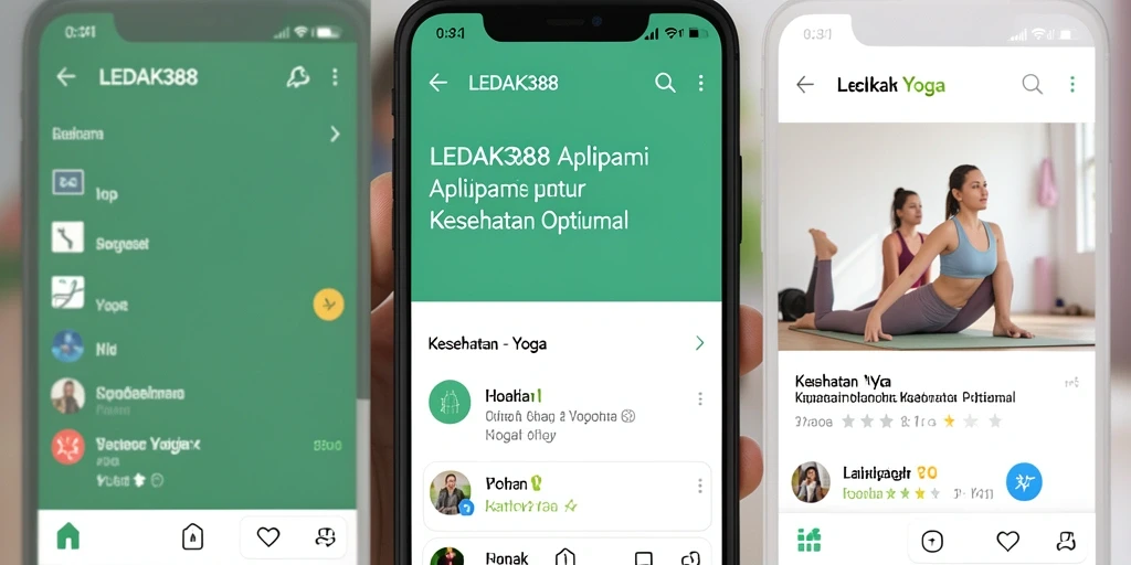 Screenshot utama LEDAK388 menampilkan antarmuka latihan yoga yang intuitif.
