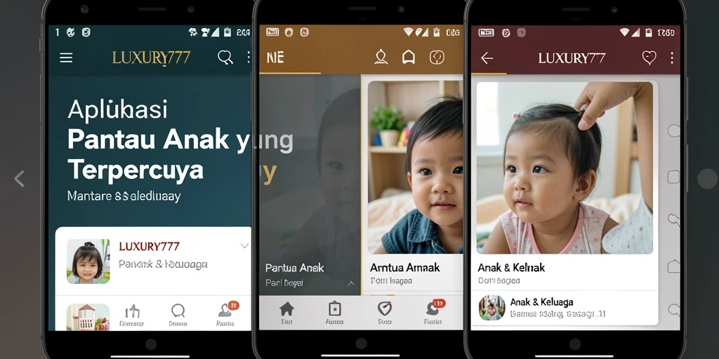 Antarmuka LUXURY777 yang intuitif untuk pantau anak.