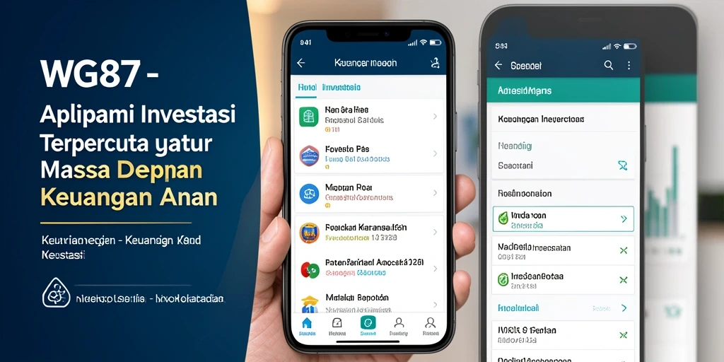 Tampilan antarmuka aplikasi WG87 yang modern dan fungsional.
